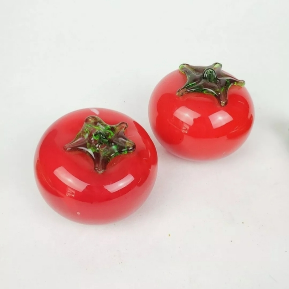 MCM blown glass realistic fruit veggie set - Picture 2 of 12